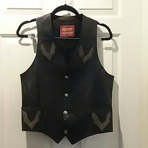 Leather vest